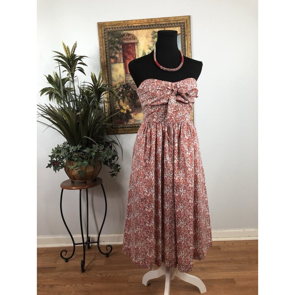 J. Crew Women Dress Sz 0 A-Line Pullover Barbiecore Off Shoulder Resort Y2K Boho